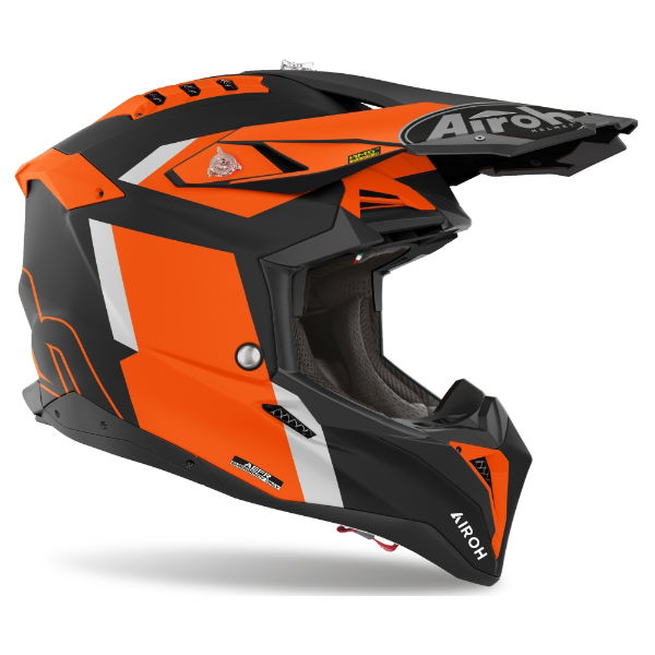 Airoh Aviator 3 Glory MX Helmet Matt Orange FREE 1 YEAR Returns, FREE UK Delivery | ThrottleChimp