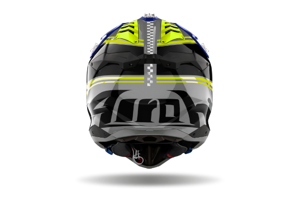 Airoh Aviator 3 Hima MX Helmet Gloss Blue FREE 1 YEAR Returns, FREE UK Delivery | ThrottleChimp