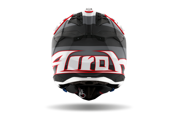 Airoh Aviator 3 Monarch MX Helmet Matt Grey / Red FREE 1 YEAR Returns, FREE UK Delivery | ThrottleChimp