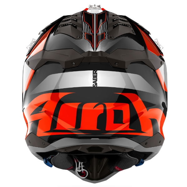 Airoh Aviator 3 Saber MX Helmet Gloss Orange FREE 1 YEAR Returns, FREE UK Delivery | ThrottleChimp