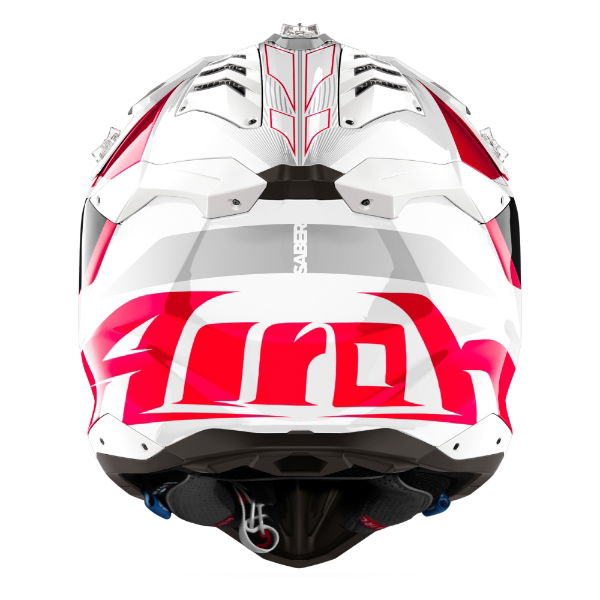 Airoh Aviator 3 Saber MX Helmet Gloss Red FREE 1 YEAR Returns, FREE UK Delivery | ThrottleChimp