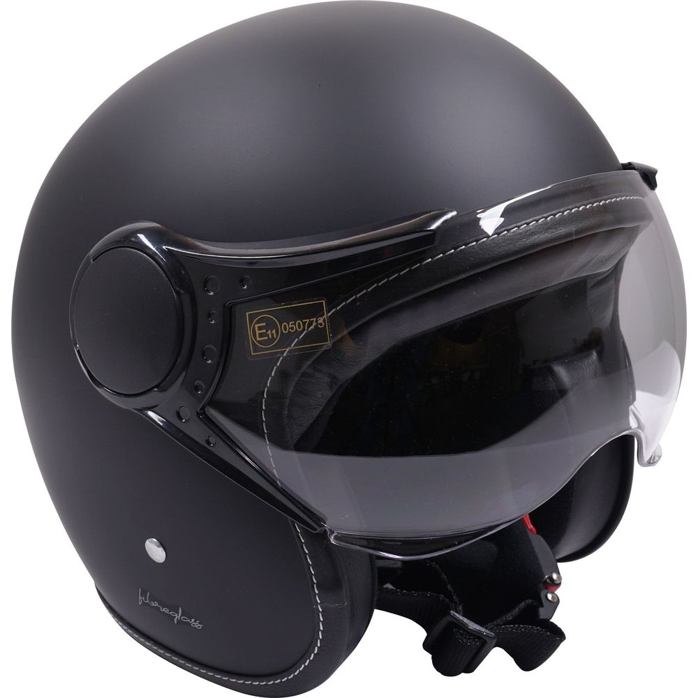 Axor Jet Open Face Helmet Matt Black / Black (Image 2) - ThrottleChimp