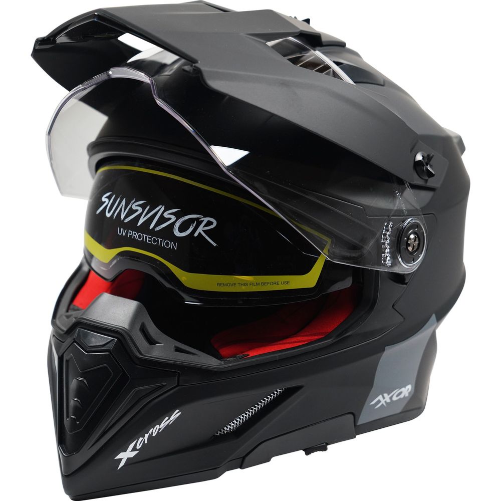 Axor X-Cross Adventure Helmet Matt Black (Image 3) - ThrottleChimp