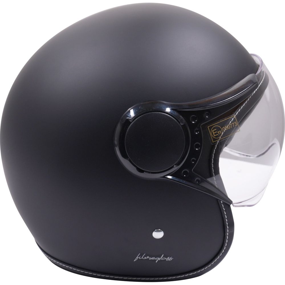 Axor Jet Open Face Helmet Matt Black / Black (Image 3) - ThrottleChimp