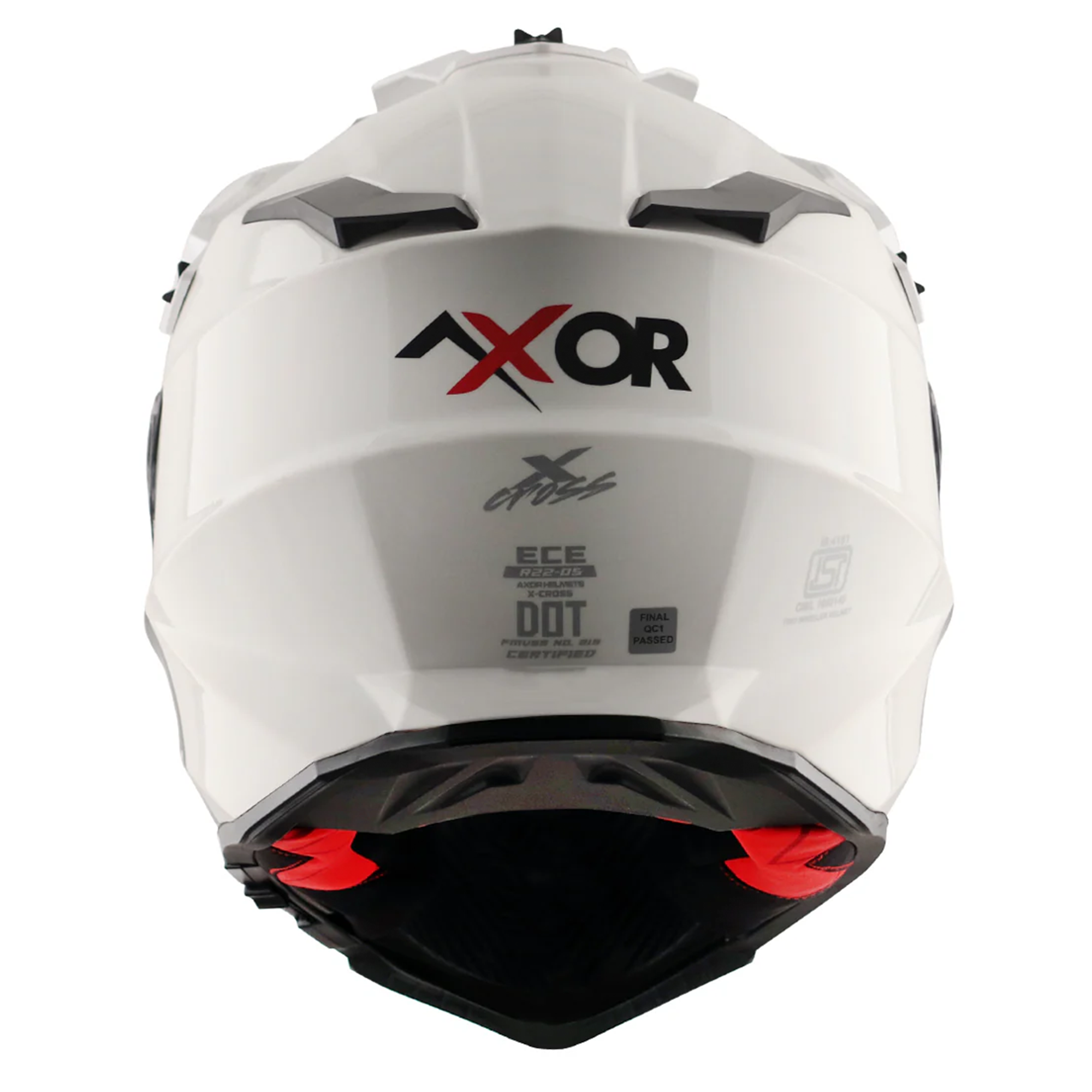 Axor X-Cross Adventure Helmet Gloss White  FREE 1 YEAR Returns, FREE UK Delivery | ThrottleChimp