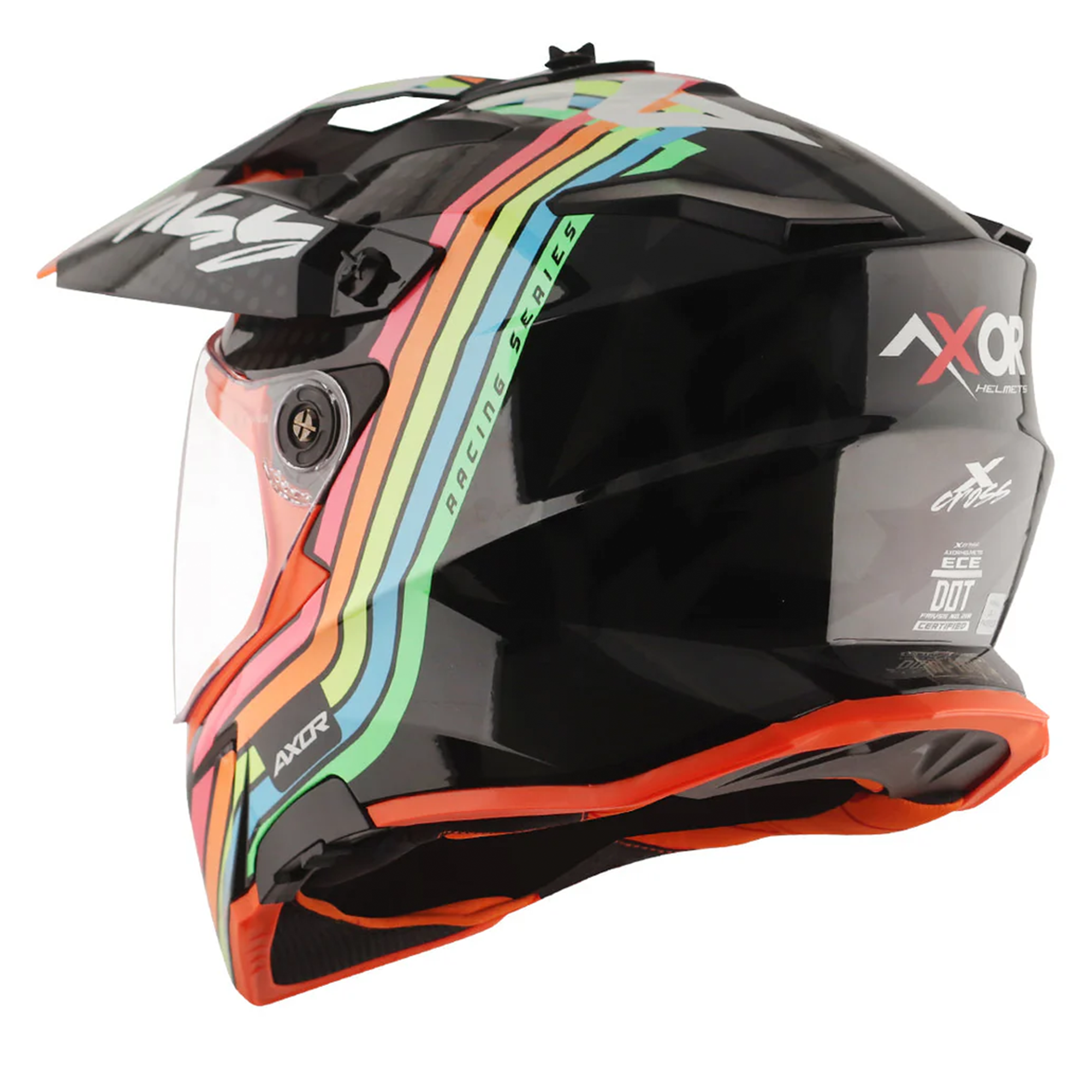 Axor X-Cross Adventure Helmet Black / Gloss Grey  FREE 1 YEAR Returns, FREE UK Delivery | ThrottleChimp