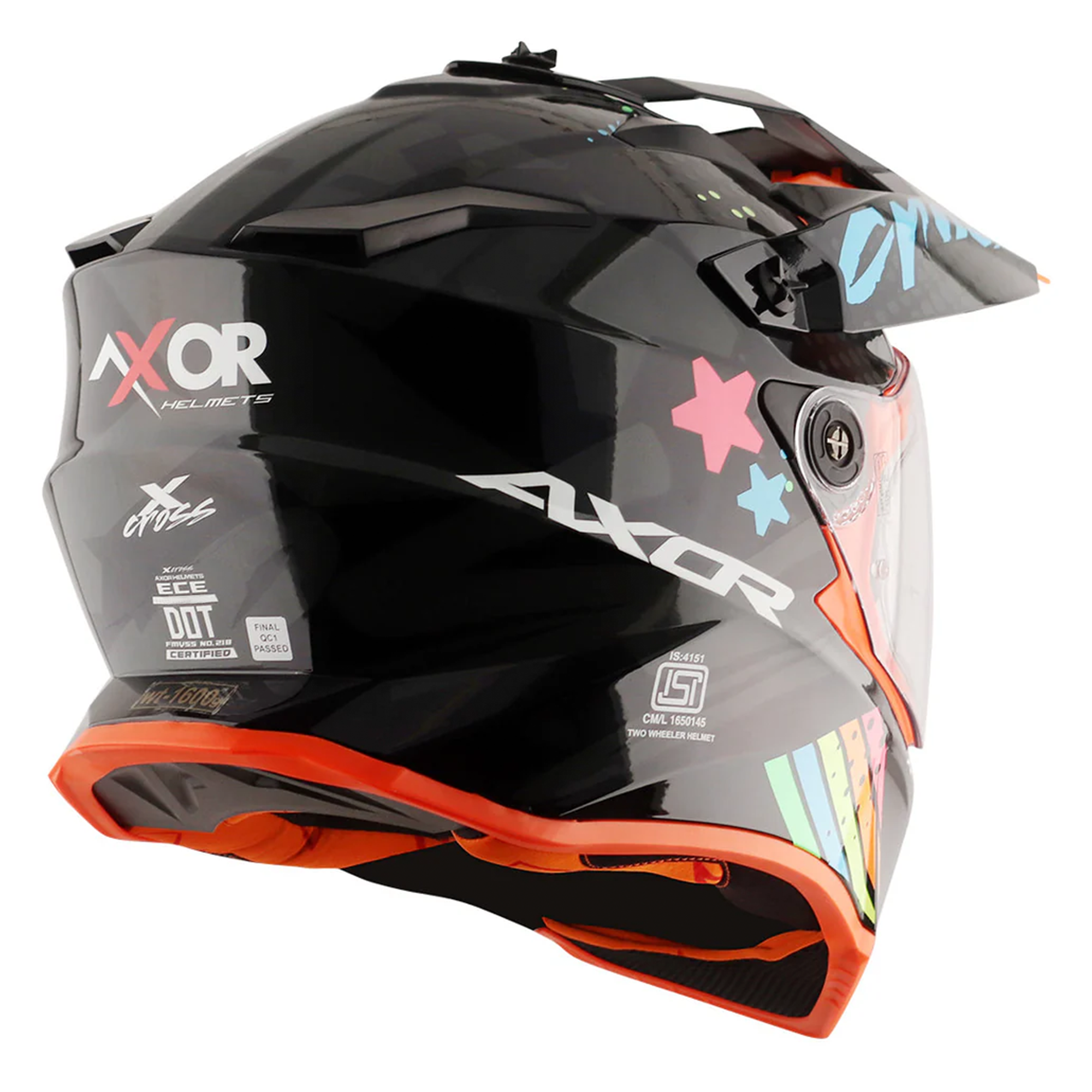 Axor X-Cross Adventure Helmet Black / Gloss Grey  FREE 1 YEAR Returns, FREE UK Delivery | ThrottleChimp