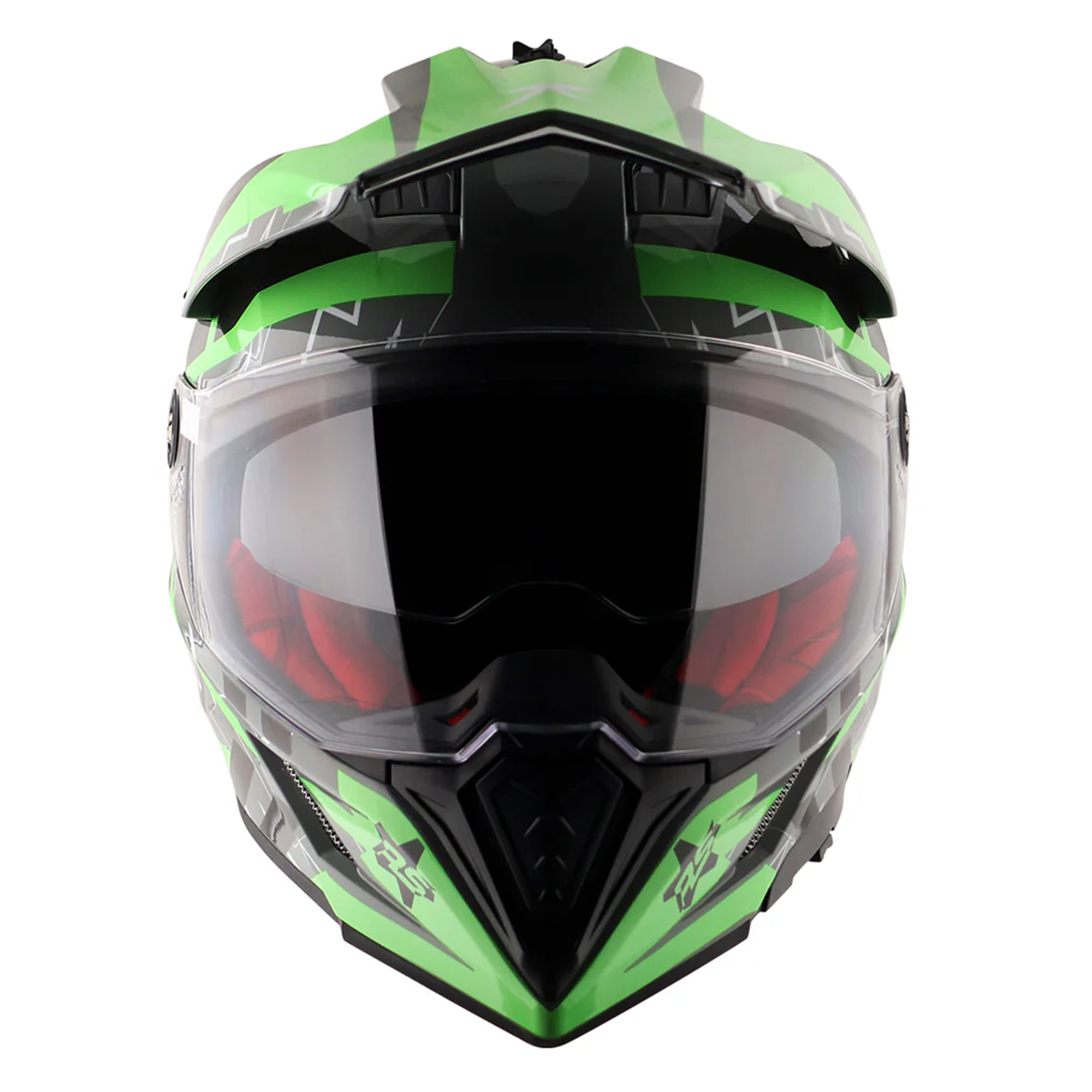 Axor X-Cross Adventure Helmet Flash Cool Grey / Gloss Green  FREE 1 YEAR Returns, FREE UK Delivery | ThrottleChimp