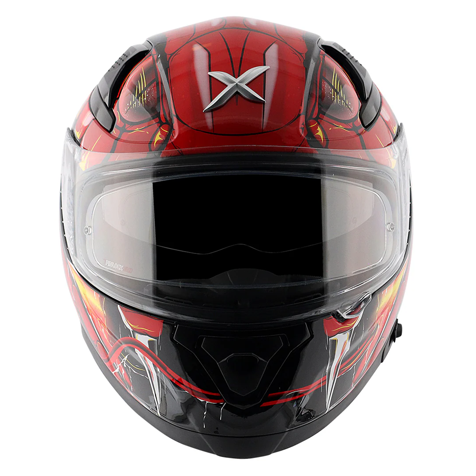 Axor Apex Full Face Helmet Venomous Gloss Black / Red  FREE 1 YEAR Returns, FREE UK Delivery | ThrottleChimp