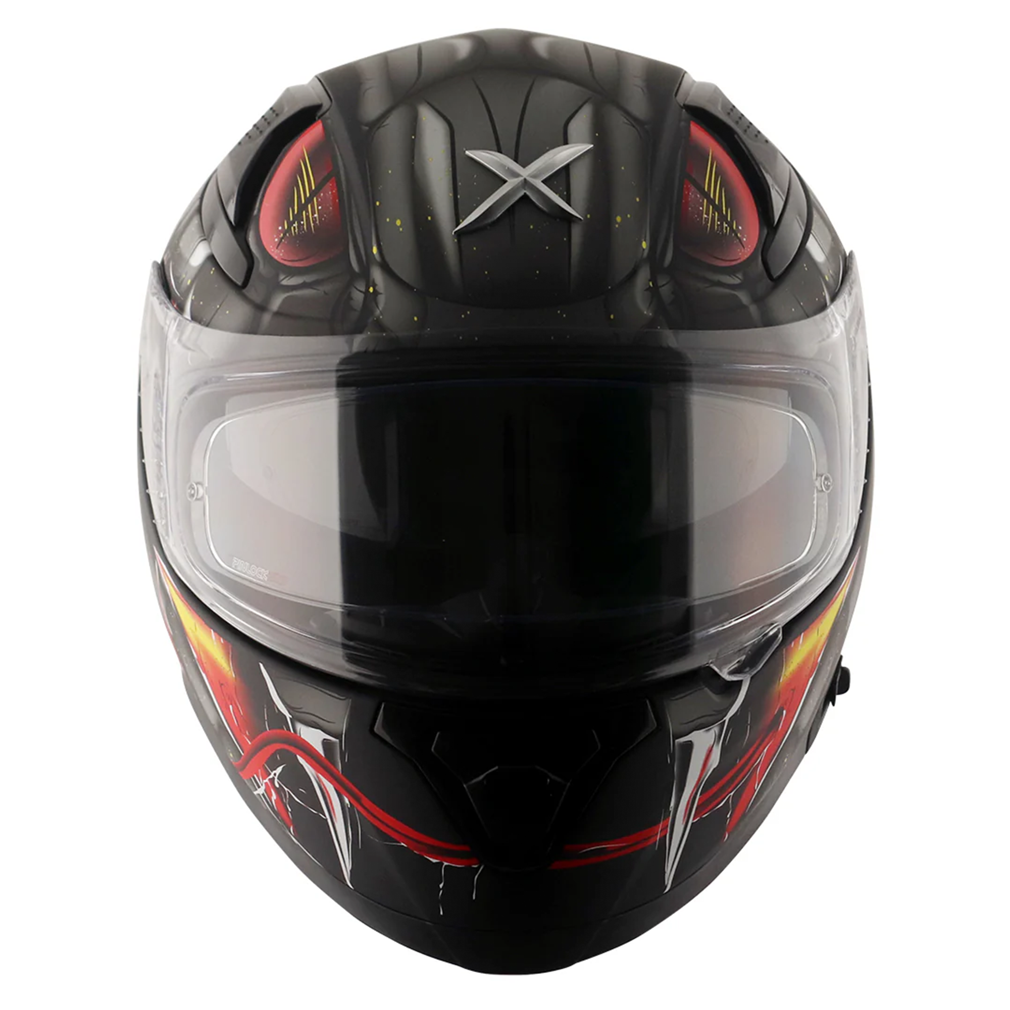 Axor Apex Full Face Helmet Venomous Matt Black / Grey  FREE 1 YEAR Returns, FREE UK Delivery | ThrottleChimp