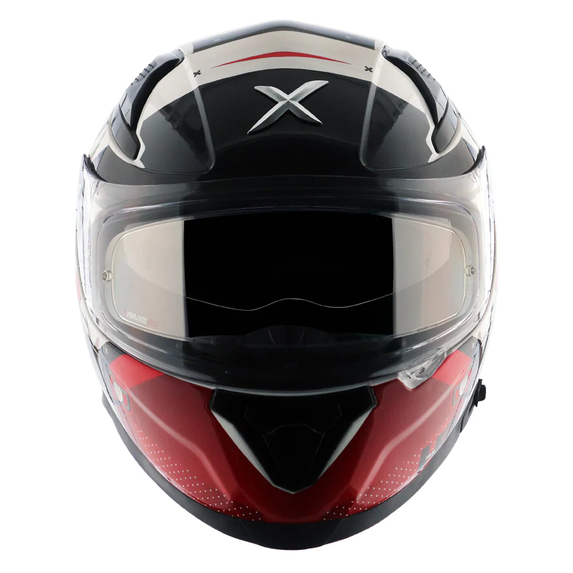 Axor Apex Hex-2 Full Face Helmet Black / Red / White  FREE 1 YEAR Returns, FREE UK Delivery | ThrottleChimp