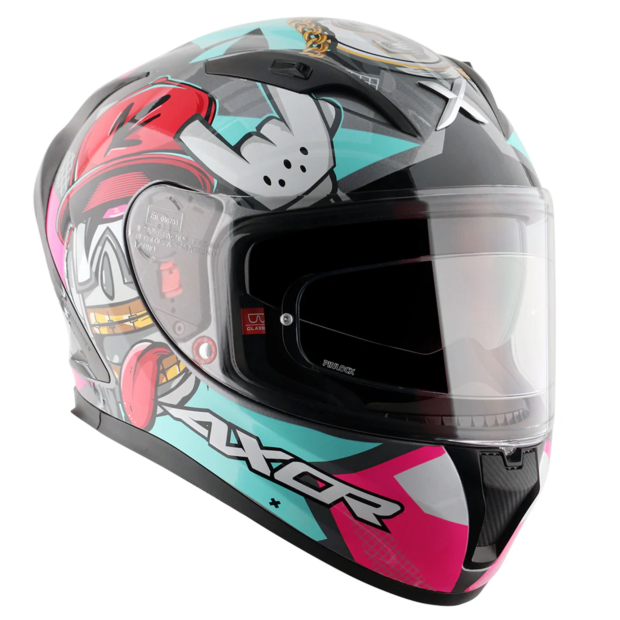 Axor Street Full Face Helmet Hip Hop Athena Gloss Grey / Mint  FREE 1 YEAR Returns, FREE UK Delivery | ThrottleChimp