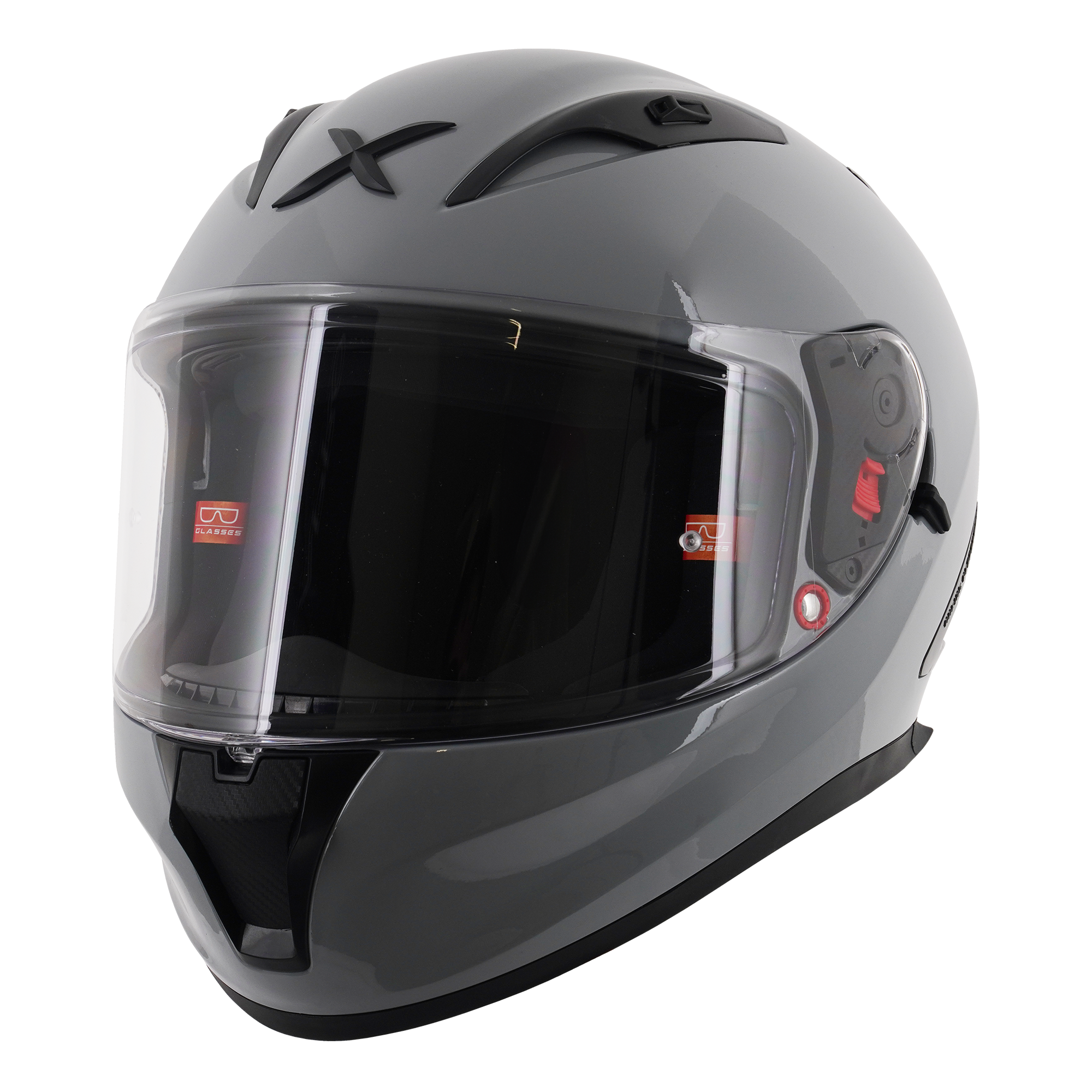 Axor Street Full Face Helmet Solid Gloss Nardo Grey  FREE 1 YEAR Returns, FREE UK Delivery | ThrottleChimp