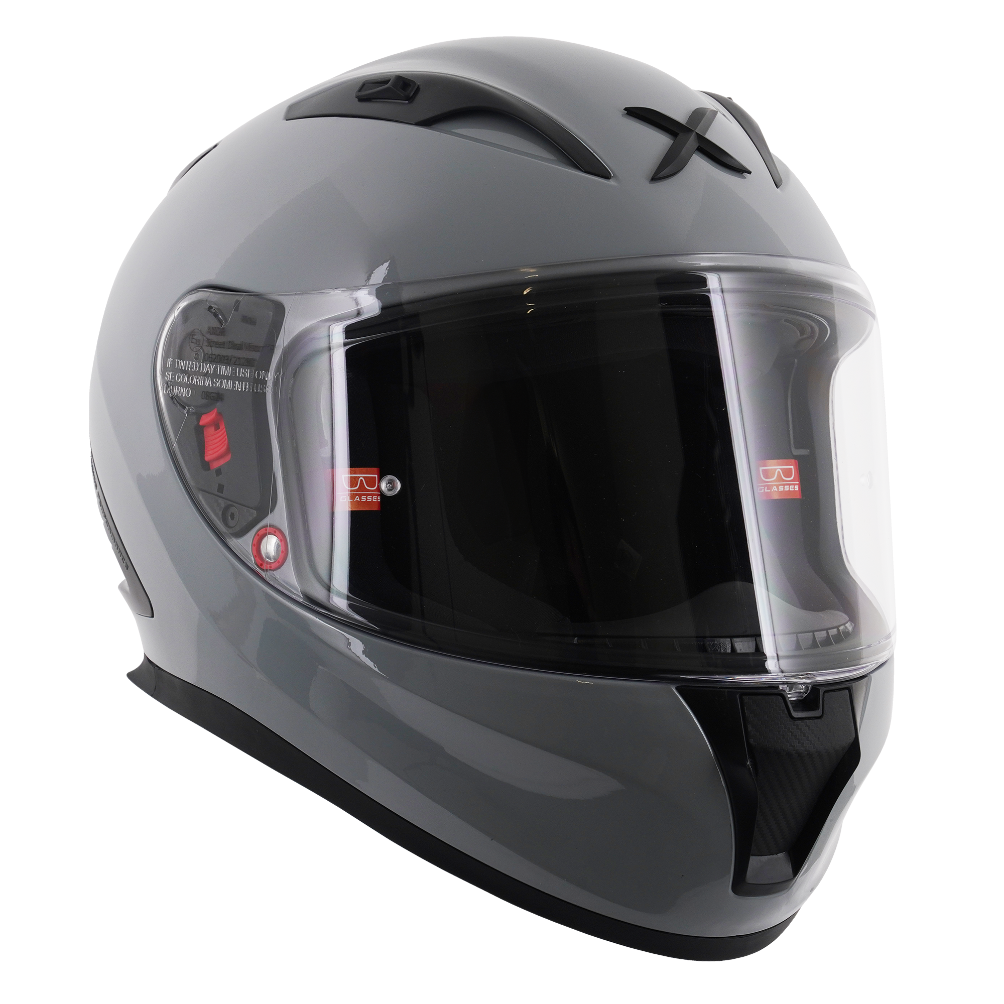 Axor Street Full Face Helmet Solid Gloss Nardo Grey  FREE 1 YEAR Returns, FREE UK Delivery | ThrottleChimp