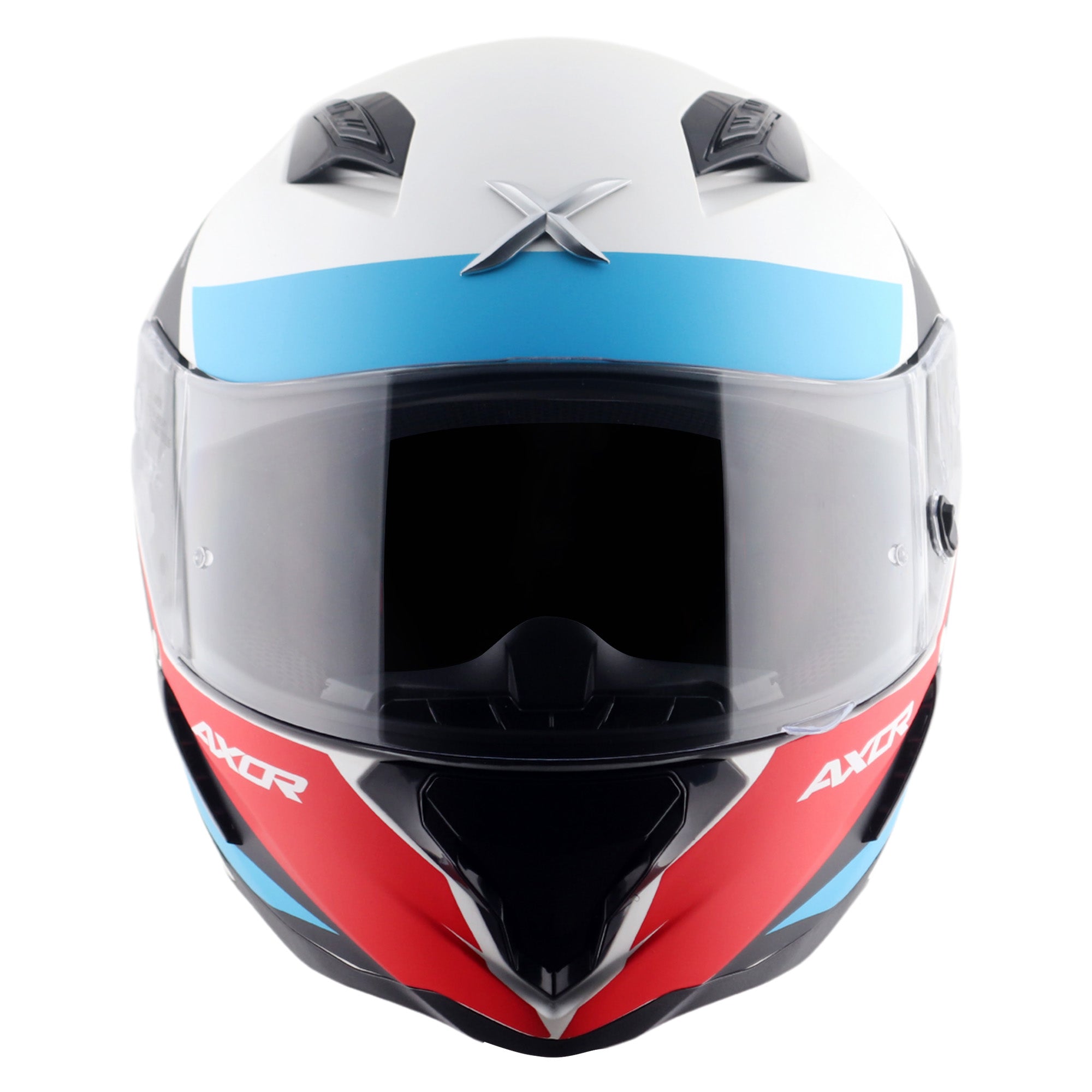 Axor Hunter SH890 Full Face Helmet Turbo Gloss White / Red  FREE 1 YEAR Returns, FREE UK Delivery | ThrottleChimp