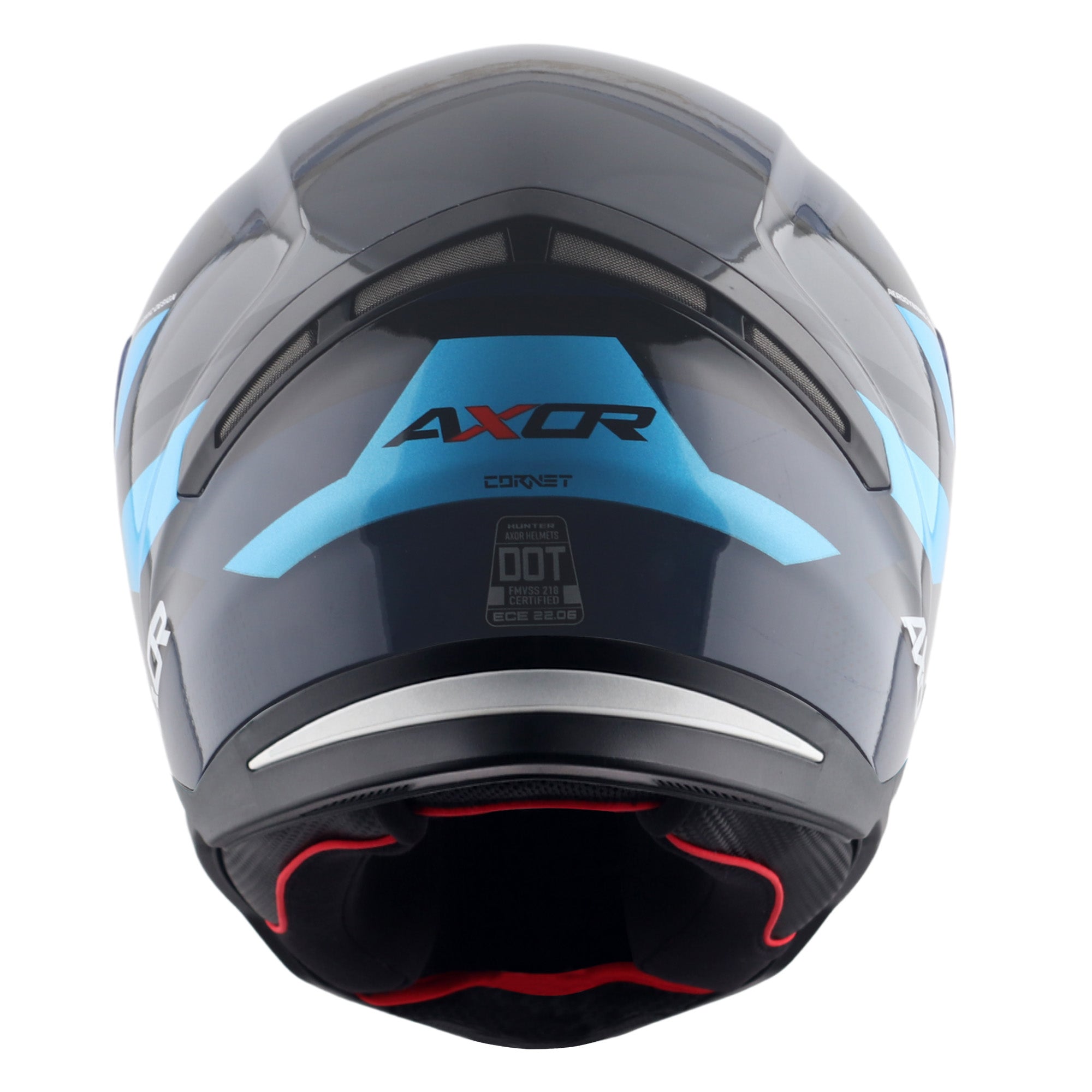 Axor Hunter SH890 Full Face Helmet Cornet Gloss Black / Blue  FREE 1 YEAR Returns, FREE UK Delivery | ThrottleChimp