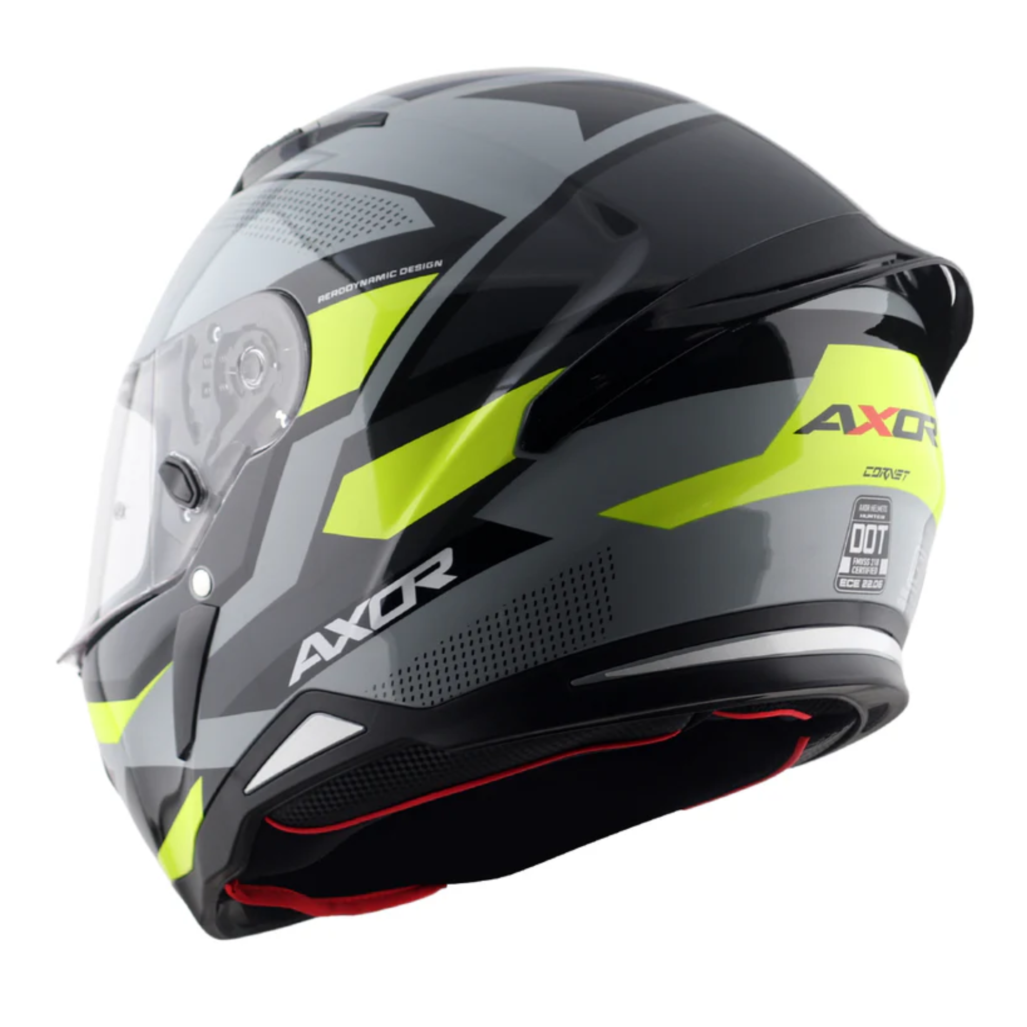 Axor Hunter SH890 Full Face Helmet Cornet Gloss Black / Neon Yellow  FREE 1 YEAR Returns, FREE UK Delivery | ThrottleChimp