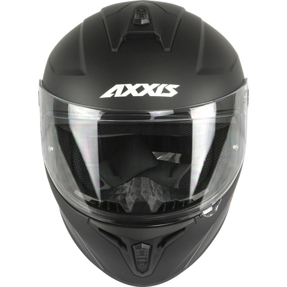 Axxis Draken S Solid A11 Full Face Helmet Matt Black (Image 3) - ThrottleChimp