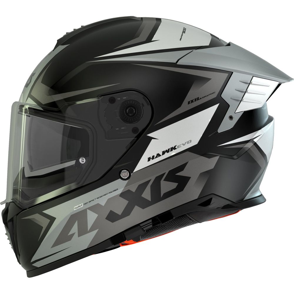 Axxis Hawk Evo SV Ixil A2 Full Face Helmet Matt Titanium (Image 2) - ThrottleChimp