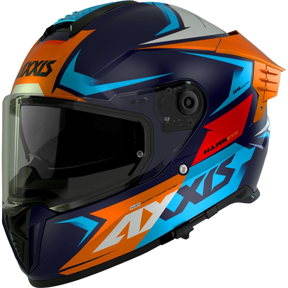 Axxis Hawk Evo SV Ixil C14 Full Face Helmet Matt Orange FREE 1 YEAR Returns, FREE UK Delivery | ThrottleChimp