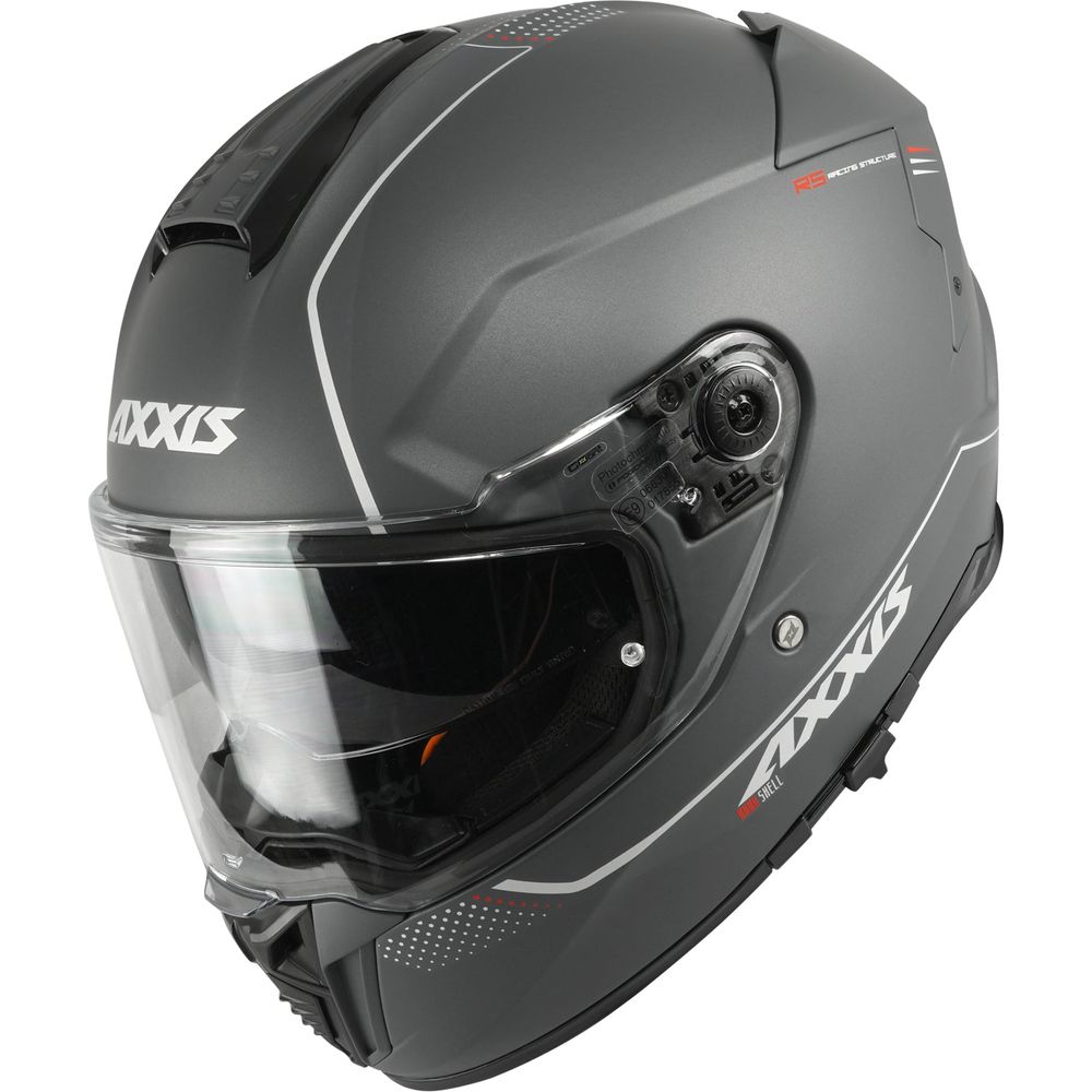 Axxis Hawk Evo SV Solid A2 Full Face Helmet Matt Titanium - ThrottleChimp