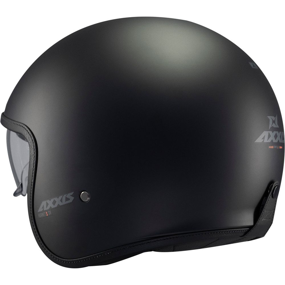 Axxis Hornet S SV Solid A1 Open Face Helmet Matt Black FREE 1 YEAR Returns, FREE UK Delivery | ThrottleChimp