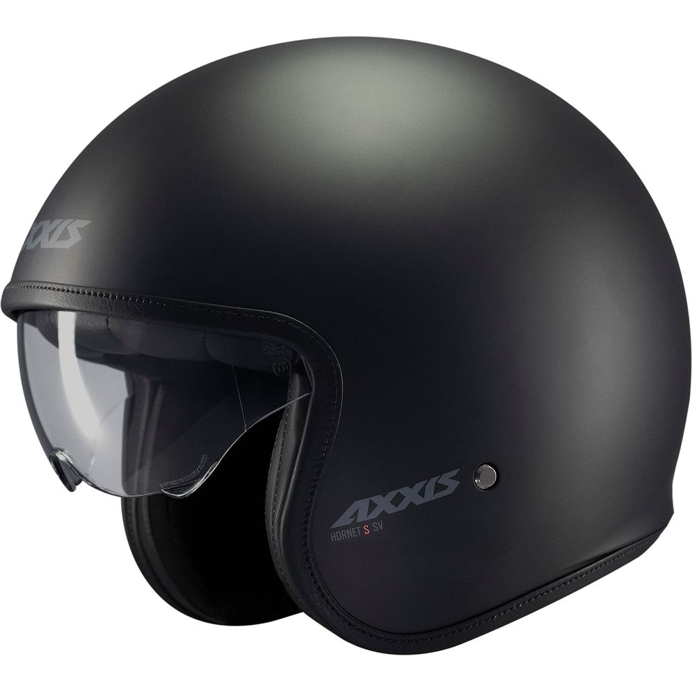 Axxis Hornet S SV Solid A1 Open Face Helmet Matt Black - ThrottleChimp