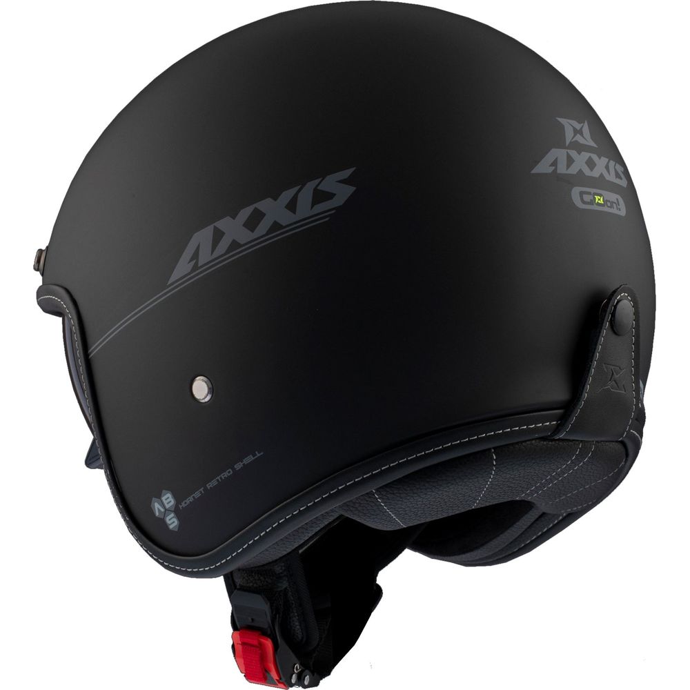 Axxis Hornet SV Solid A1 Open Face Helmet Matt Black FREE 1 YEAR Returns, FREE UK Delivery | ThrottleChimp