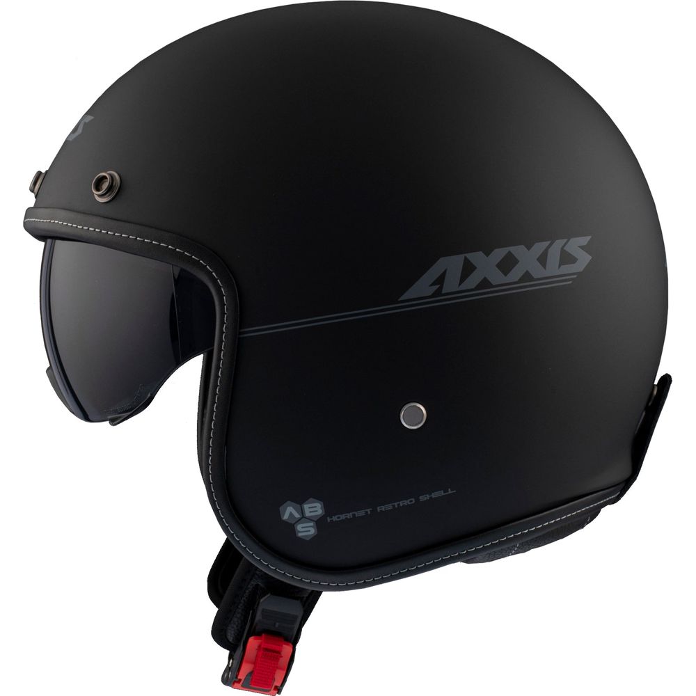 Axxis Hornet SV Solid A1 Open Face Helmet Matt Black FREE 1 YEAR Returns, FREE UK Delivery | ThrottleChimp