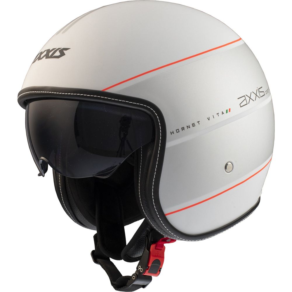 Axxis Hornet SV Vita A2 Open Face Helmet Matt Grey FREE 1 YEAR Returns, FREE UK Delivery | ThrottleChimp