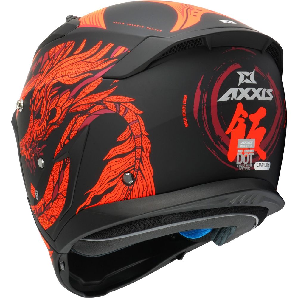 Axxis Hunter SV Oni B5 Adventure Helmet Matt Red FREE 1 YEAR Returns, FREE UK Delivery | ThrottleChimp