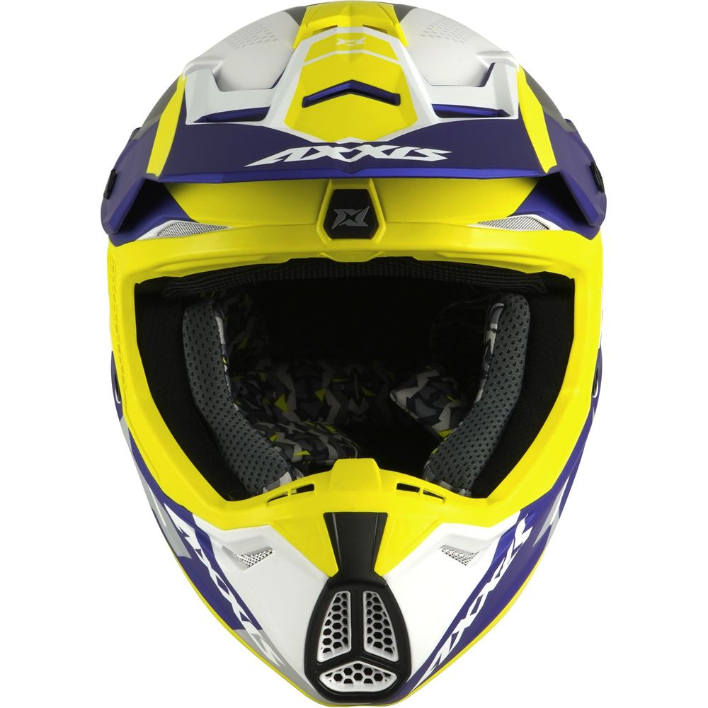 Axxis Wolf Bandit C3 Motocross Helmet Matt Yellow (Image 3) - ThrottleChimp