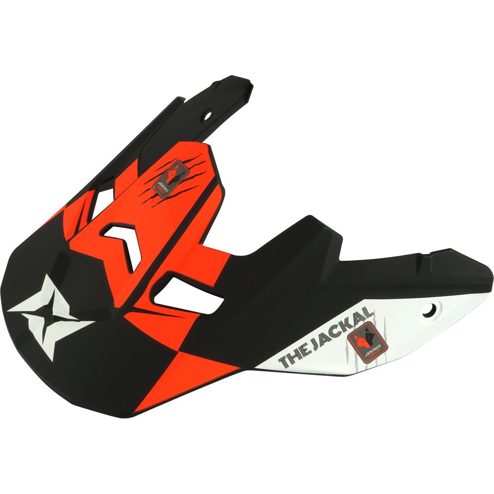 Axxis Wolf Jackal B14 Helmet Peak Matt Black / Fluo Orange - ThrottleChimp