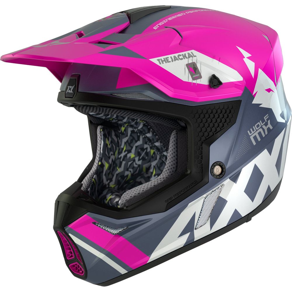 Axxis Wolf Jackal C18 Motocross Helmet Matt Pink - ThrottleChimp