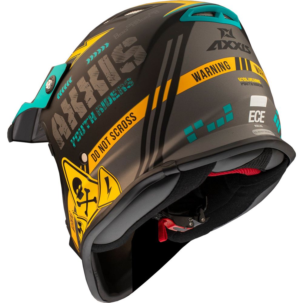 Axxis Wolverine B3 MX Kids Motocross Helmet Matt Yellow FREE 1 YEAR Returns, FREE UK Delivery | ThrottleChimp