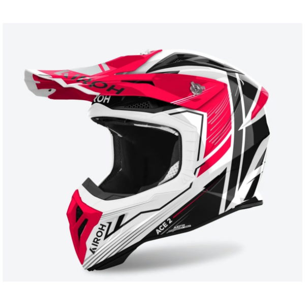 Airoh Aviator Ace 2 Engine MX Helmet Gloss Red FREE 1 YEAR Returns, FREE UK Delivery | ThrottleChimp