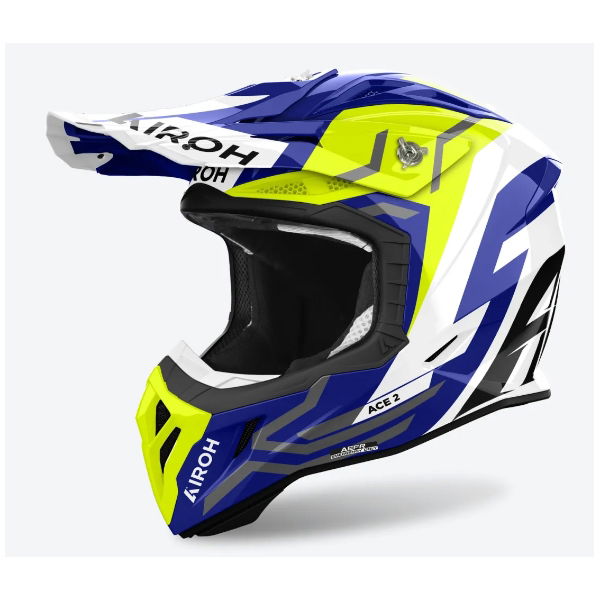 Airoh Aviator Ace 2 Ground MX Helmet Gloss Yellow FREE 1 YEAR Returns, FREE UK Delivery | ThrottleChimp