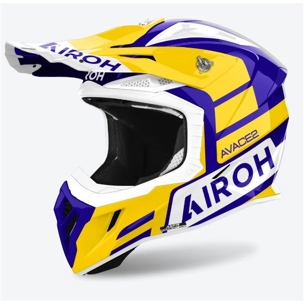 Airoh Aviator Ace 2 Sake MX Helmet Gloss Yellow FREE 1 YEAR Returns, FREE UK Delivery | ThrottleChimp