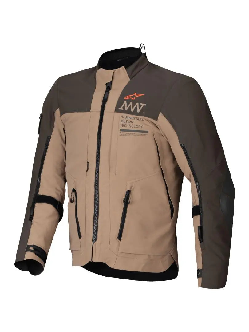 Alpinestars AMT-8 Stretch Drystar XF Textile Jacket Dark Brown / Dark Khaki FREE 1 YEAR Returns, FREE UK Delivery | ThrottleChimp