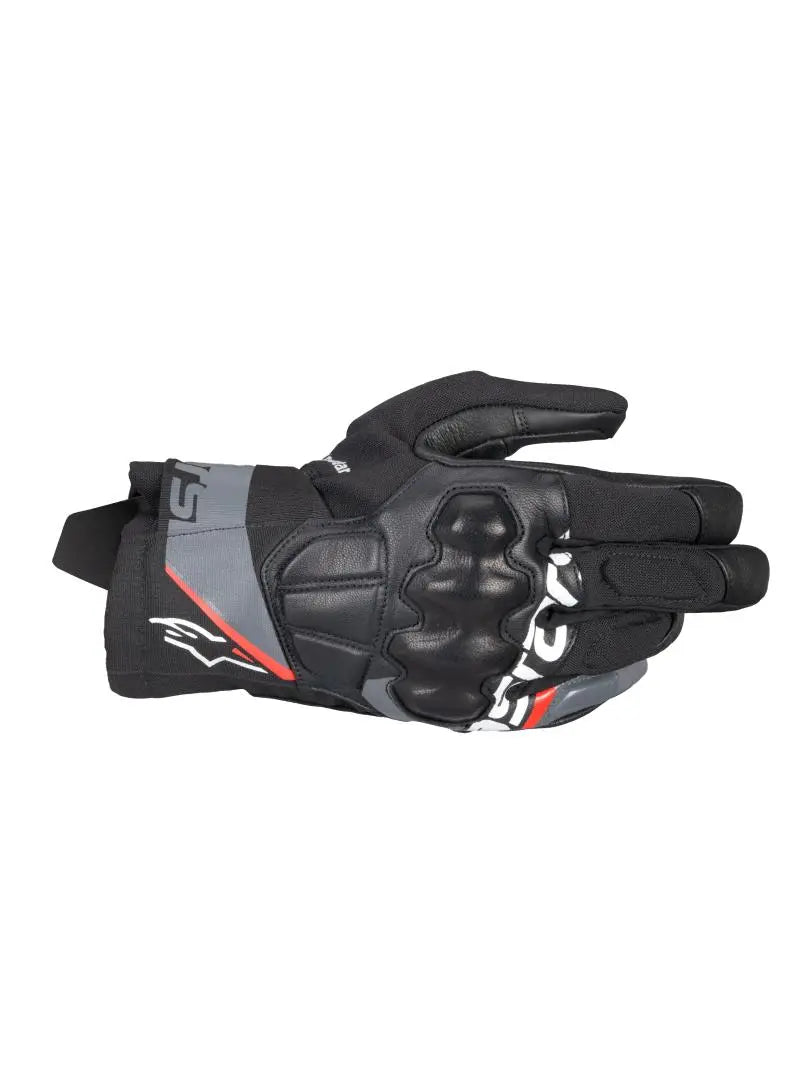 Alpinestars Corozal V3 Drystar Gloves Black / Deep Grey / Fluo Red FREE 1 YEAR Returns, FREE UK Delivery | ThrottleChimp