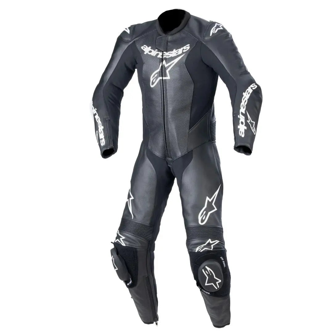 Alpinestars GP Plus V2 One Piece Youth Leather Suit Black FREE 1 YEAR Returns, FREE UK Delivery | ThrottleChimp