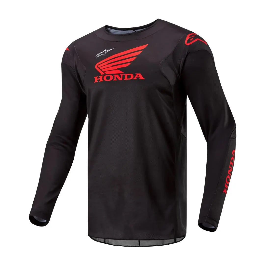 Alpinestars Honda Racer Iconic MX Jersey Black / Red FREE 1 YEAR Returns, FREE UK Delivery | ThrottleChimp