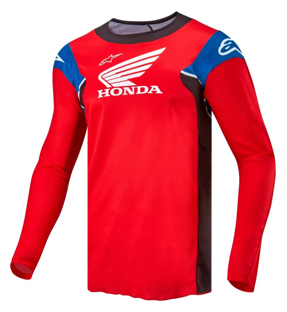 Alpinestars Honda Racer Iconic MX Jersey Bright Red / Black / White FREE 1 YEAR Returns, FREE UK Delivery | ThrottleChimp