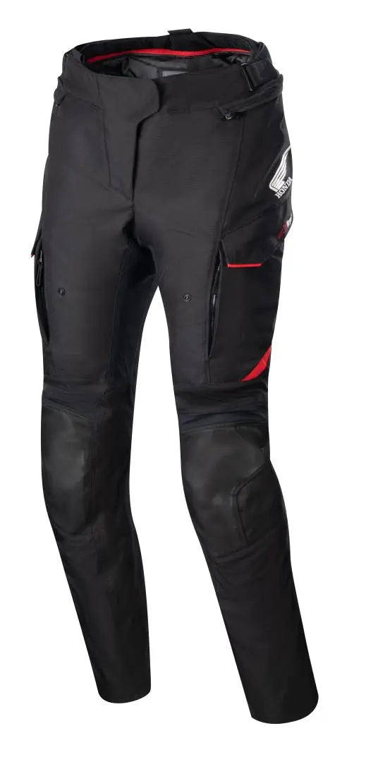 Alpinestars Honda Stella Andes V3 Drystar Ladies Textile Trouser Black / Bright Red FREE 1 YEAR Returns, FREE UK Delivery | ThrottleChimp