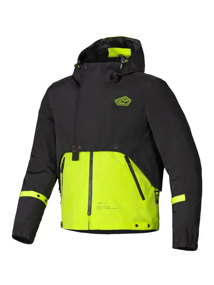 Alpinestars Mootant Waterproof Parka Textile Jacket Lime Punch / Black FREE 1 YEAR Returns, FREE UK Delivery | ThrottleChimp