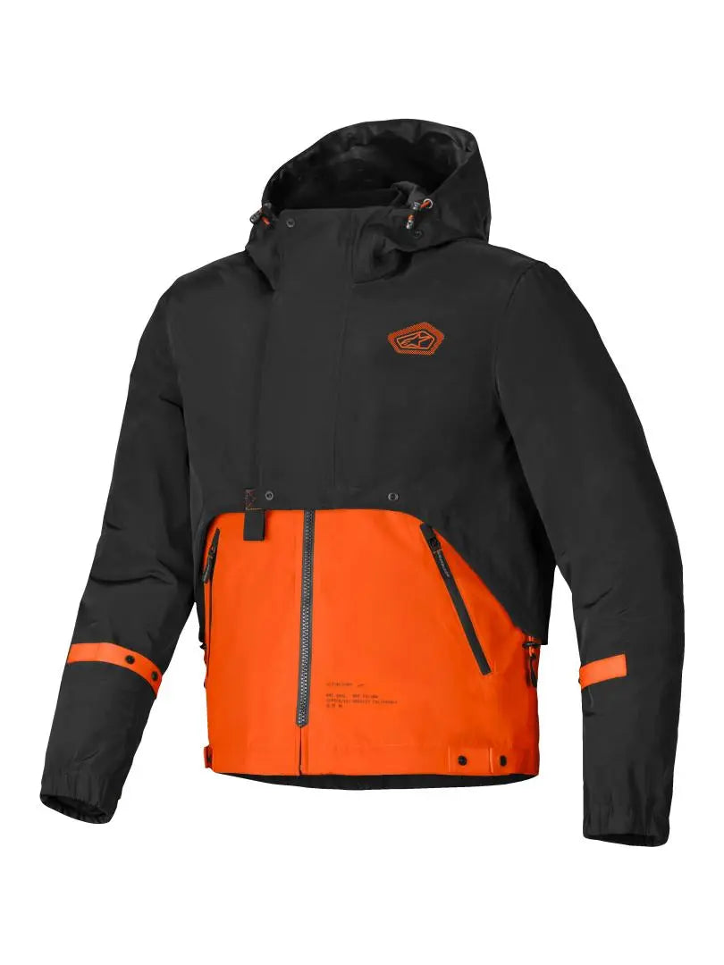 Alpinestars Mootant Waterproof Parka Textile Jacket Spicy Orange / Black FREE 1 YEAR Returns, FREE UK Delivery | ThrottleChimp