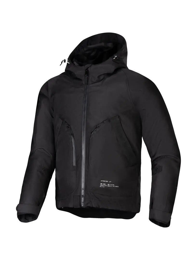 Alpinestars Morush Waterproof Parka Textile Jacket Black FREE 1 YEAR Returns, FREE UK Delivery | ThrottleChimp