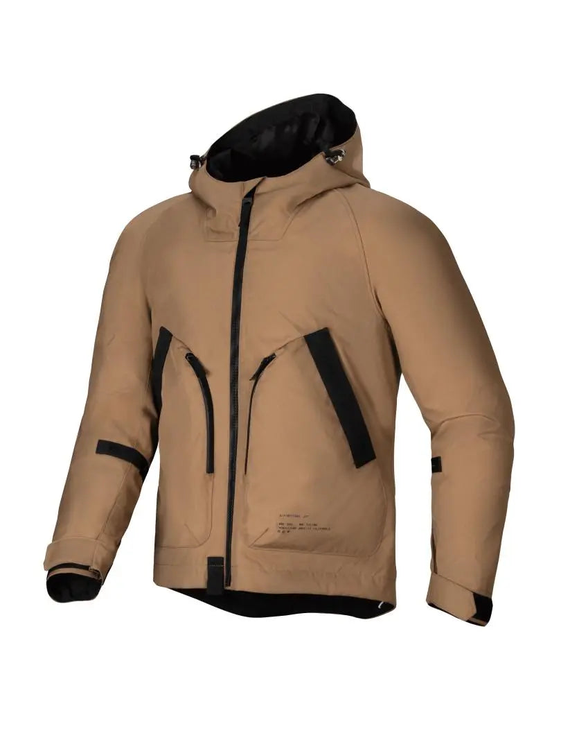 Alpinestars Morush Waterproof Parka Textile Jacket Utility Brown FREE 1 YEAR Returns, FREE UK Delivery | ThrottleChimp