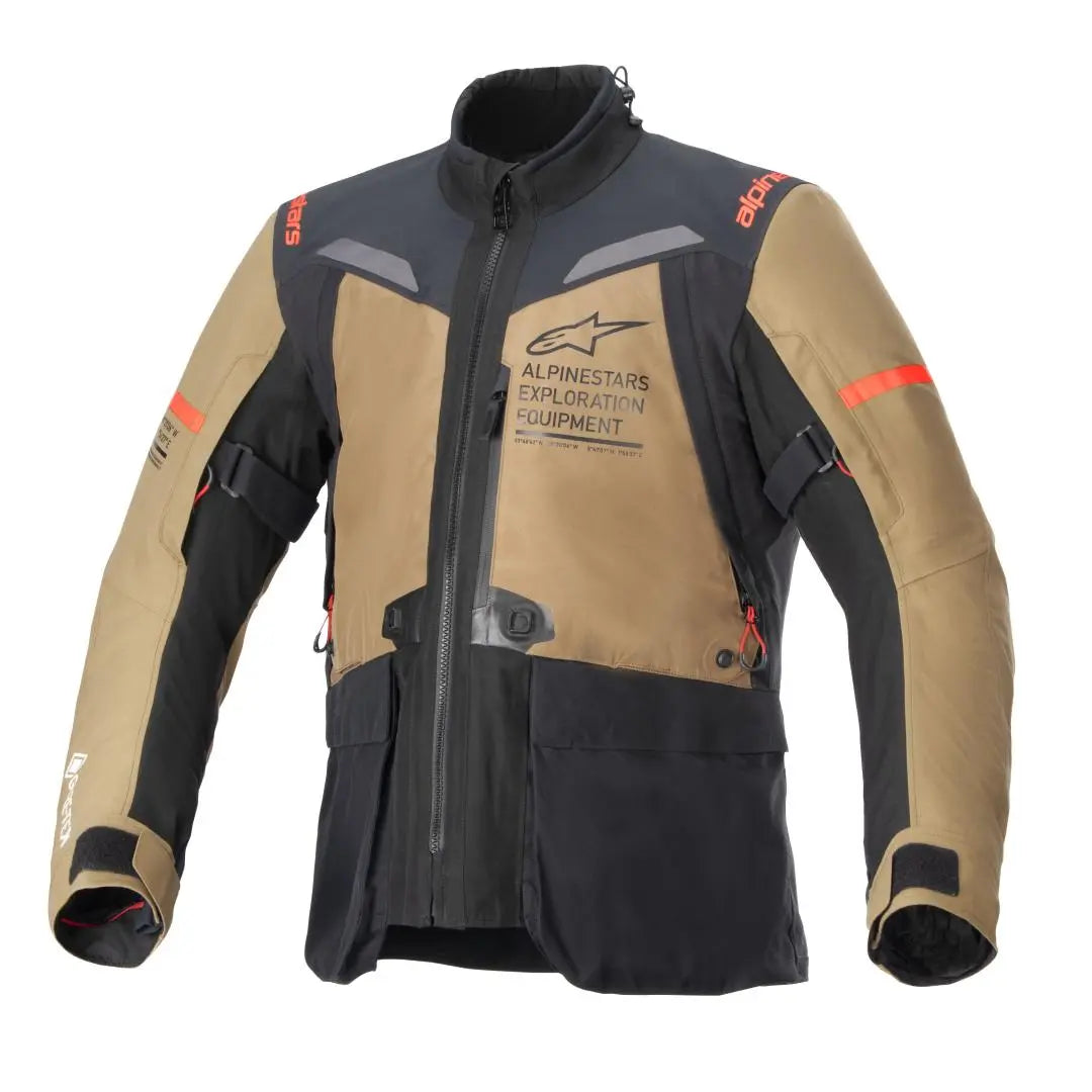 Alpinestars ST-7 2L Gore-Tex Jacket Gobi Brown / Black FREE 1 YEAR Returns, FREE UK Delivery | ThrottleChimp