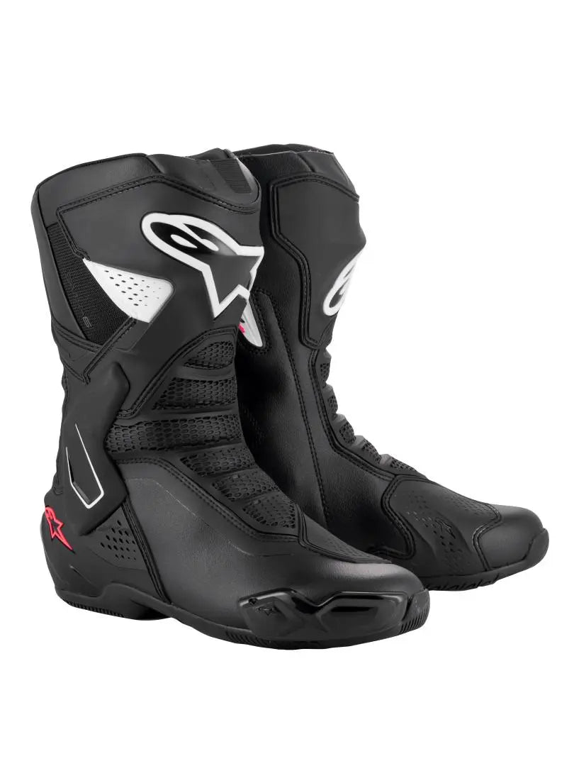 Alpinestars Stella SMX-6 V3 Boots Black / White / Diva Pink FREE 1 YEAR Returns, FREE UK Delivery | ThrottleChimp